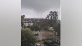 LOOK: Tornado sighting outside Houston airport, severe winds up to 85 mph