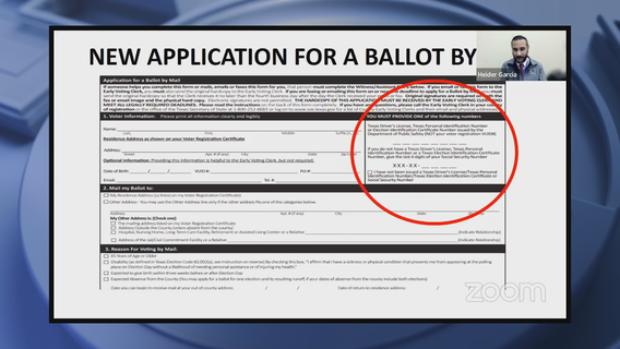 1,500 mail-in ballot applications rejected in DFW due to new voter ID law, election officials say