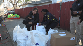 Southeast Dallas officers partner with non-profit to help people with food, clothes