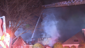Firefighters spend hours battling early morning house fire in Dallas