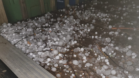 Hail falls in parts of North Texas ahead of winter storm
