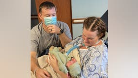 North Texas mom battling COVID-19 meets newborn son 5 weeks after delivery