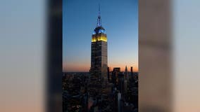 Empire State Building, other world landmarks light up in solidarity with Ukraine