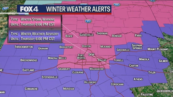 Winter Storm Warning issued for Dallas-Fort Worth as forecast shows more icy weather