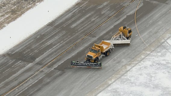 DFW Airport, Love Field working to clear runways for Friday flights