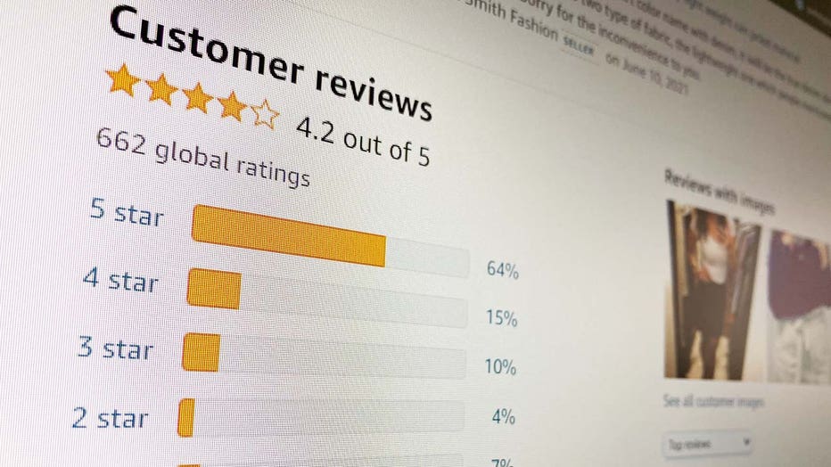 Customer online reviews