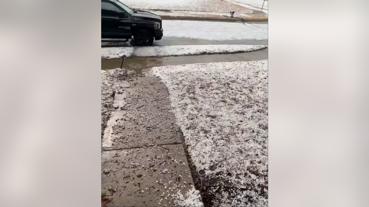 Hail pummels majority of North Texas, tornado reported in Fannin County