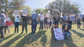 Dallas demonstrators protest ending of transgender health program at North Texas hospitals