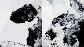 Satellite images show New York-sized ice shelf collapse in East Antarctica