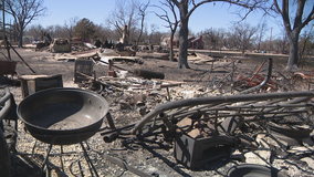 People in Eastland County try to salvage items after homes destroyed by wildfires
