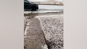 Hail pummels majority of North Texas, tornado reported in Fannin County