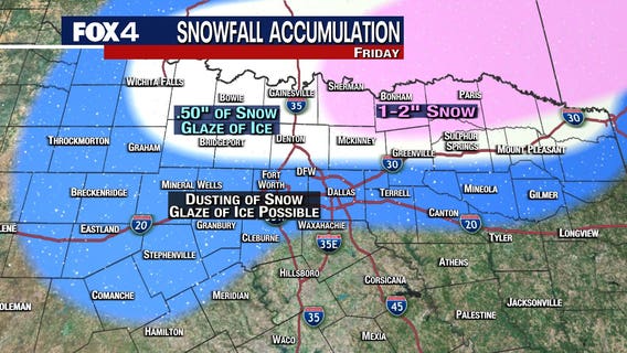 North Texas could get wintry mix Friday; TxDOT pre-treating roads