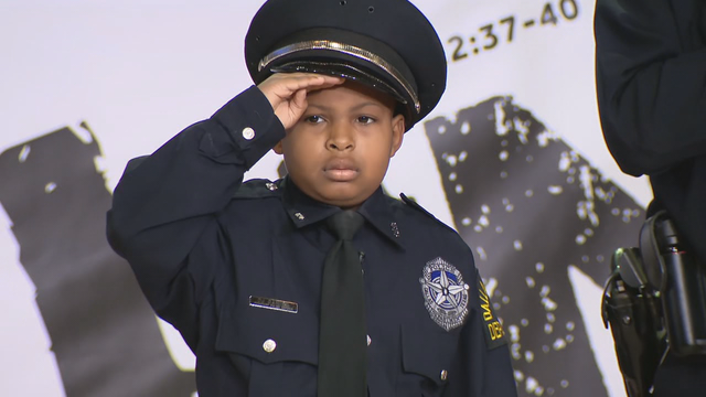 Boy battling cancer sworn in to multiple North Texas law enforcement agencies