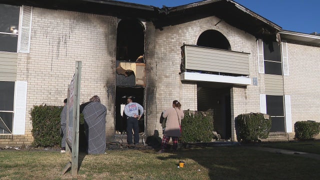 Hurst apartment fire breaks out as tenants are sleeping