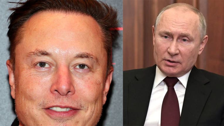 Elon Musk and Vladimir Putin
