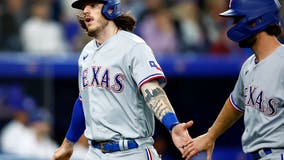 Rangers rally from 5 runs down, beat Blue Jays 12-6