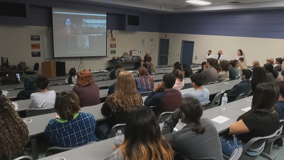 Ukrainian teens discuss Russian war with Denton High School students