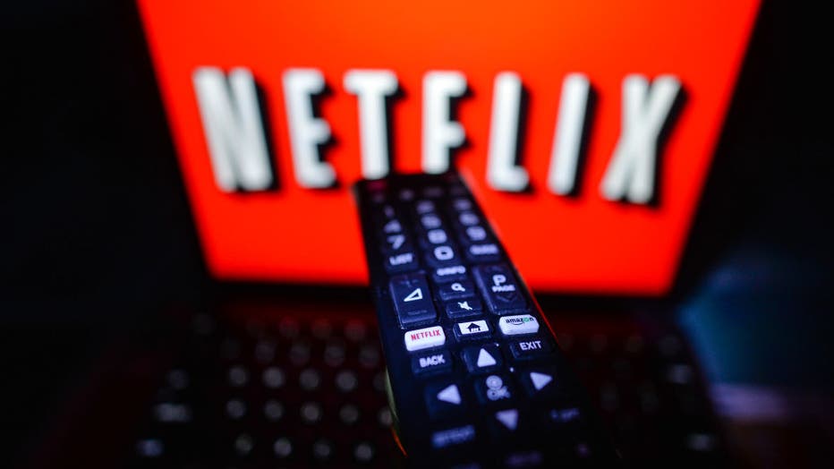 FILE IMAGE - A photo of a person about to watch Netflix on a screen inside an apartment on Jan. 13, 2021, in Dublin, Ireland. (Photo by Artur Widak/NurPhoto via Getty Images)