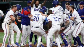 Lowe HR in 10th gives Rangers 6-5 win and sweep of Angels