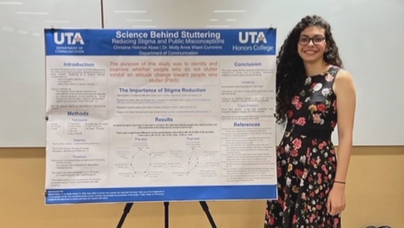 UT Arlington student overcomes stutter, graduates with two degrees