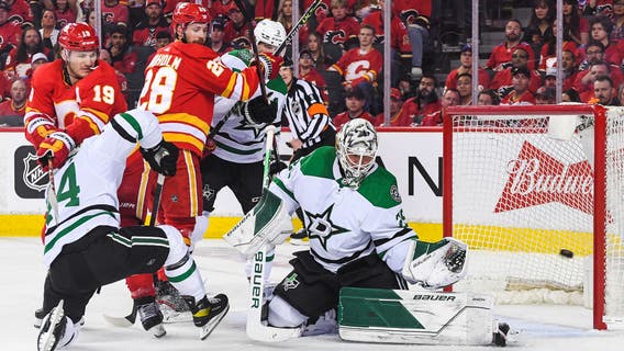 Gaudreau's OT goal gives Flames 3-2 win over Stars in Game 7