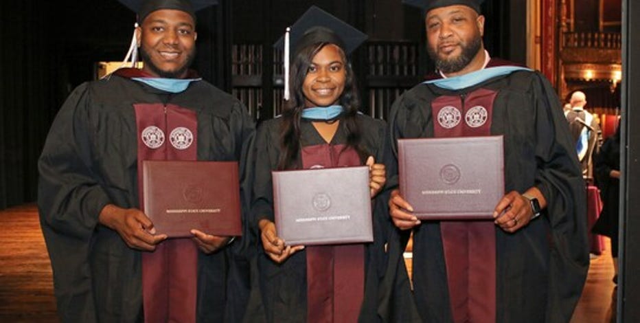 Family affair: Father, son and daughter graduate together with education degrees