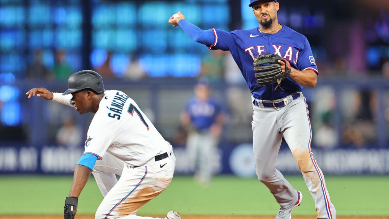 Adolis Garcia of the Texas Rangers practices prior to Game One of the  News Photo - Getty Images