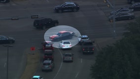 Police chase with Dallas carjacking suspect ends with arrest in Irving