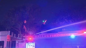 Fire burns northeast Dallas apartment building