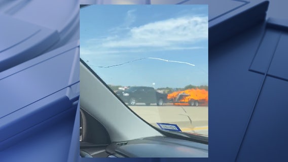 Burning trailer causes 3 fires in Kaufman County; authorities search for driver