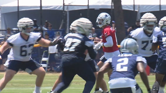 Dallas Cowboys take the field for 1st day of training camp in Oxnard
