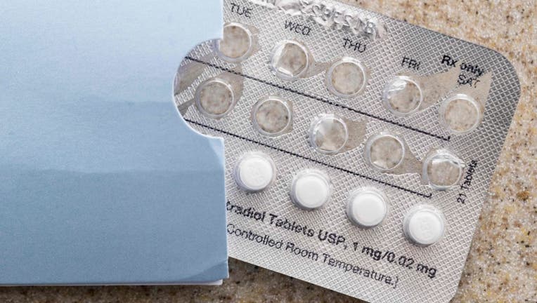 FILE IMAGE - Birth control pills rest on a counter in Centreville, Maryland, on July 6, 2022. (Photo by JIM WATSON/AFP via Getty Images)