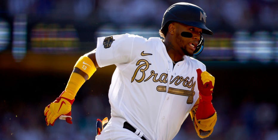 Watch Ronald Acuna Jr.'s epic celebration as he becomes first member of  MLB's 40-70 club
