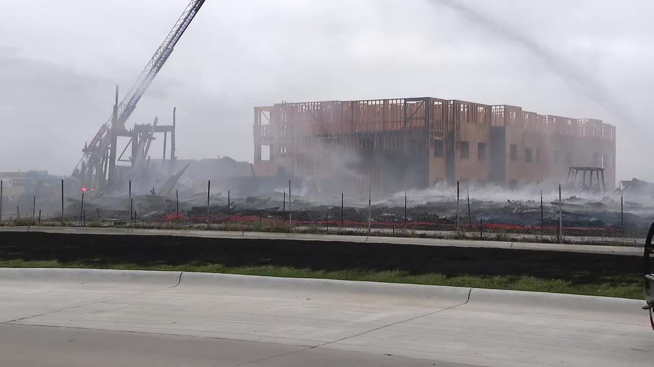 Fire destroys apartments under construction in Fate FOX 4 DallasFort