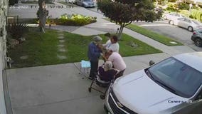 Robbery of 84-year-old woman in Glendale by 'family of thieves' caught on camera