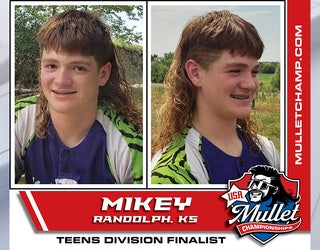 Texas boy wins first place in national mullet championship