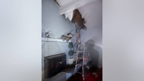 PHOTO: Lightning strikes living room of Irving home