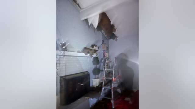 PHOTO: Lightning strikes living room of Irving home