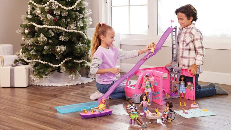 Kids playing with toys