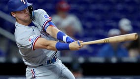 Leblanc, Marlins break loose, beat Rangers to split twinbill