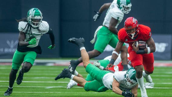 Brumfield, Robbins lead UNLV over North Texas 58-27