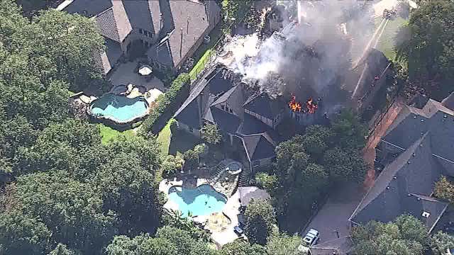 Southlake home damaged by large fire