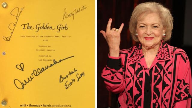 Betty White auction to include 1,500+ items including 'Golden Girls' scripts, jewelry