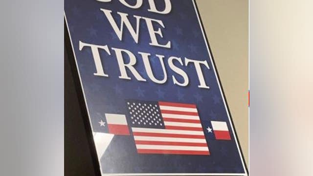 'In God We Trust' signs at North Texas schools break the law, parents say