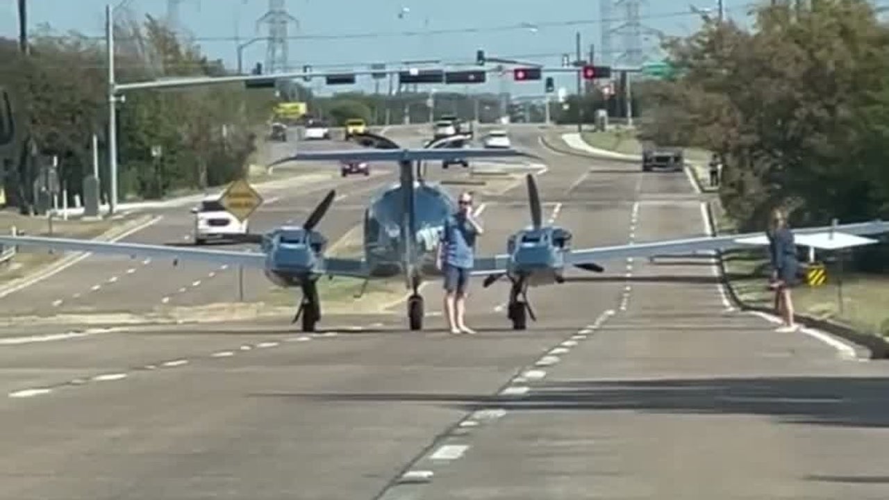 Plane makes emergency landing on Dallas road; no injuries reported