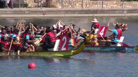North Texas students compete in annual dragon boat race
