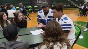 Dallas Cowboys team up with Frisco students against bullying