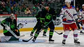 Rangers score 3 in 3rd as Stars lose Oettinger in 6-3 defeat