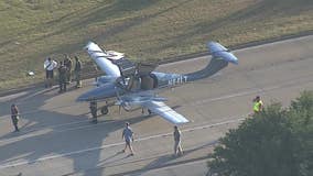 Plane makes emergency landing on Dallas road; no injuries reported