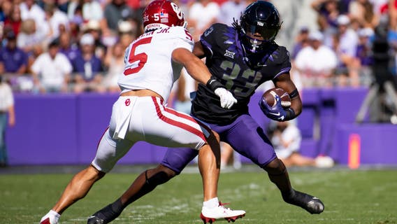 Duggan, TCU rout No. 18 Oklahoma 55-24 as Gabriel gets hurt